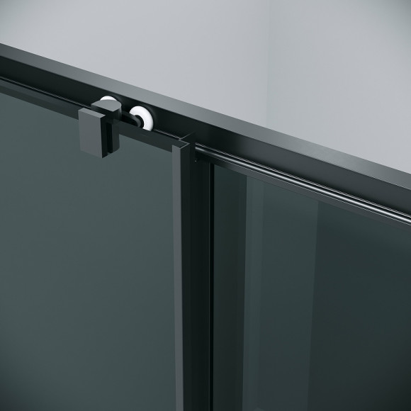 Душевая дверь Grossman Cosmo 110 100.K33.02.110.21.10 профиль Черный матовый стекло тонированное Душевая дверь Grossman Cosmo 110 100.K33.02.110.21.10 профиль Черный матовый стекло тонированное