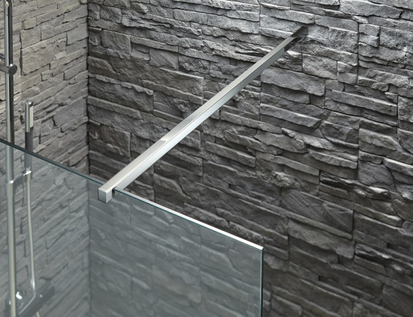 Душевая перегородка Jacob Delafon Contra 140 E22W140-GA профиль Хром стекло прозрачное