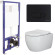 Комплект унитаза Ceramicanova Play CN3001 с инсталляцией Berges Novum D5 040235 с сиденьем Микролифт и Черной матовой клавишей смыва Комплект унитаза Ceramicanova Play CN3001 с инсталляцией Berges Novum D5 040235 с сиденьем Микролифт и Черной матовой клавишей смыва
