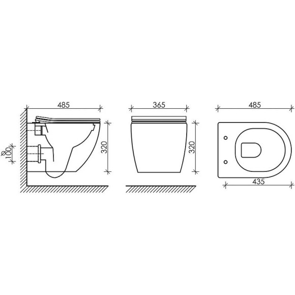 Комплект унитаза Ceramicanova Forma CN3009 с инсталляцией Grohe Rapid SL 38811KF0 с сиденьем Микролифт и Черной матовой клавишей смыва