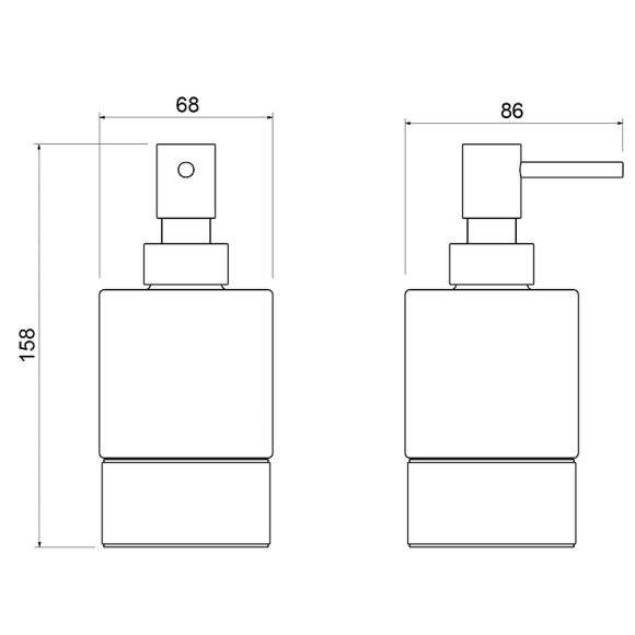 Дозатор для жидкого мыла Timo Saona 13239/00 Хром