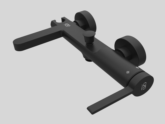 Смеситель для ванны GPD Gildo MBB165-S Черный