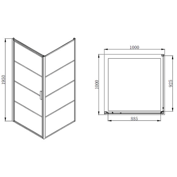 Душевой уголок Azario Richmond 100х100 AZ- NAG1221 1000 BLACK профиль Черный стекло прозрачное Душевой уголок Azario Richmond 100х100 AZ- NAG1221 1000 BLACK профиль Черный стекло прозрачное