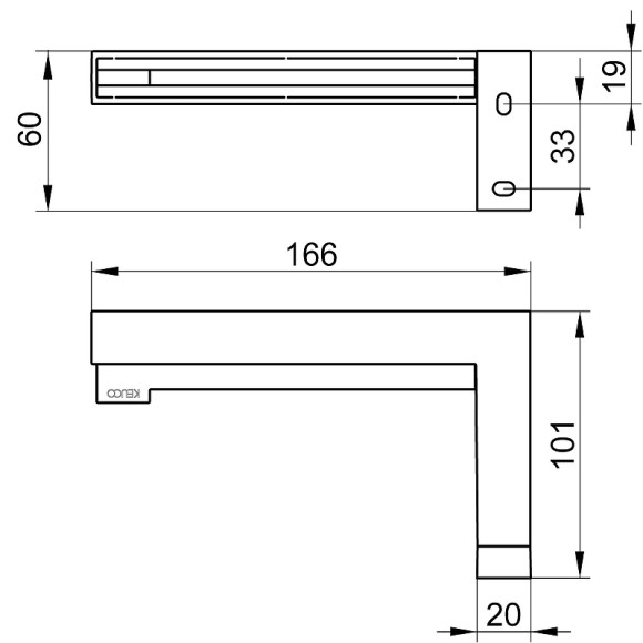 Держатель туалетной бумаги Keuco Edition 90 Square 19162 010000 Хром