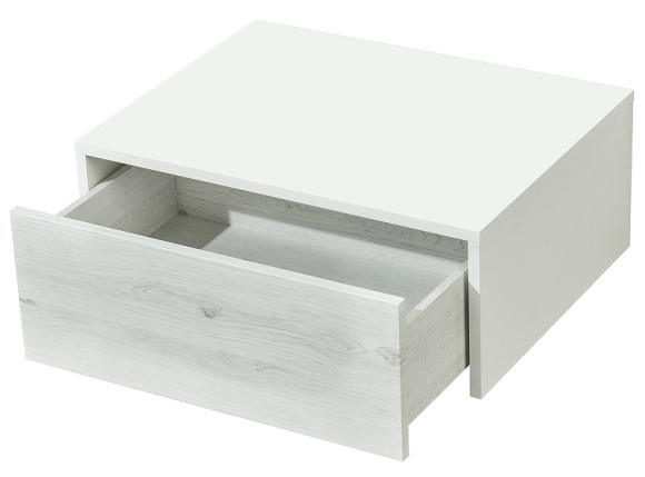 Тумба Aquaton Сакура 60 1A220403SKW80 подвесная Ольха наварра Белый глянец