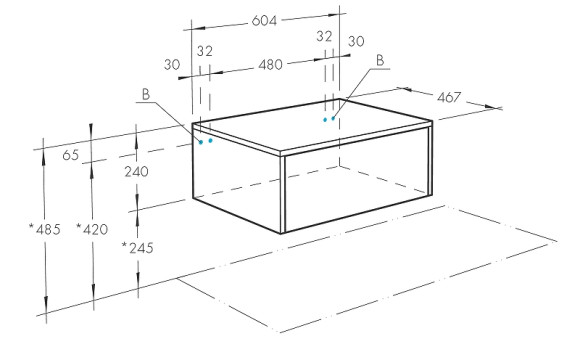 Тумба Aquaton Сакура 60 1A220403SKW80 подвесная Ольха наварра Белый глянец