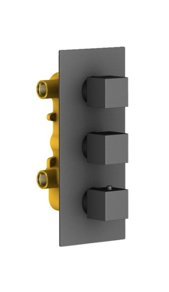 Душевая система Timo Tetra-Thermo SX-0179/03SM с термостатом Черный Душевая система Timo Tetra-Thermo SX-0179/03SM с термостатом Черный