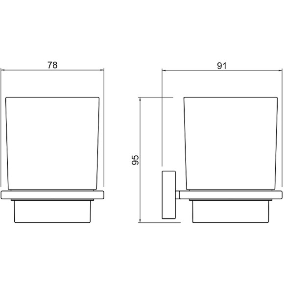 Стакан для зубных щеток Aquatek Либра AQ4304MB Черный матовый Стакан для зубных щеток Aquatek Либра AQ4304MB Черный матовый