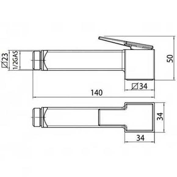 Гигиенический душ со смесителем Bossini Cube Brass E38003B.073 Черный матовый Гигиенический душ со смесителем Bossini Cube Brass E38003B.073 Черный матовый