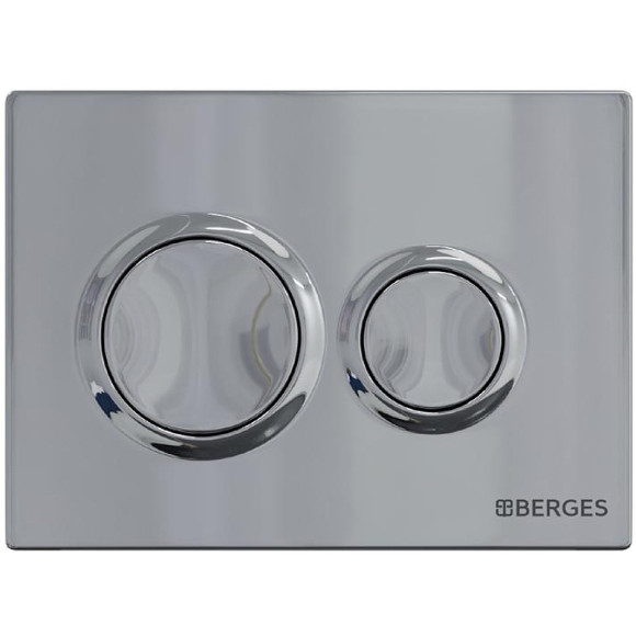 Комплект унитаза с инсталляцией Berges Novum 043302 с сиденьем Микролифт и клавишей смыва Хром глянец Комплект унитаза с инсталляцией Berges Novum 043302 с сиденьем Микролифт и клавишей смыва Хром глянец