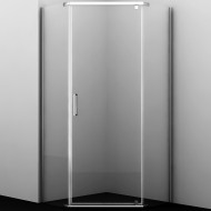 Душевой уголок WasserKRAFT Leine 90х90 35P11 профиль Хром стекло прозрачное