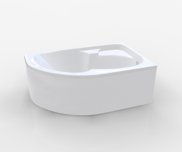 Акриловая ванна 1MarKa Diana 150x90 R 01ди1590п без гидромассажа