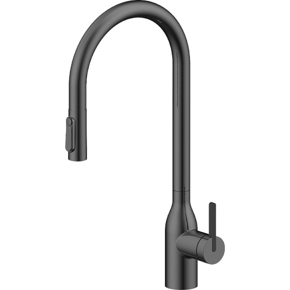 Смеситель для кухни Paulmark Universal Un213880-GM Вороненая сталь
