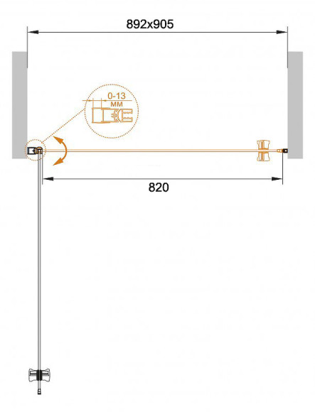 Душевая дверь Cezares Eco 90 ECO-O-B-1-90-C-Cr профиль Хром стекло прозрачное Душевая дверь Cezares Eco 90 ECO-O-B-1-90-C-Cr профиль Хром стекло прозрачное