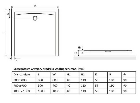 Акриловый поддон для душа Excellent Forma 80x80 BREX.FOR08WHN Белый Акриловый поддон для душа Excellent Forma 80x80 BREX.FOR08WHN Белый