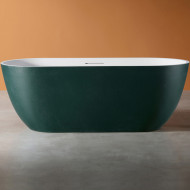 Ванна из искусственного камня Abber Frankfurt 170x75 AM9941MBG Темно-зеленая матовая без гидромассажа Ванна из искусственного камня Abber Frankfurt 170x75 AM9941MBG Темно-зеленая матовая без гидромассажа