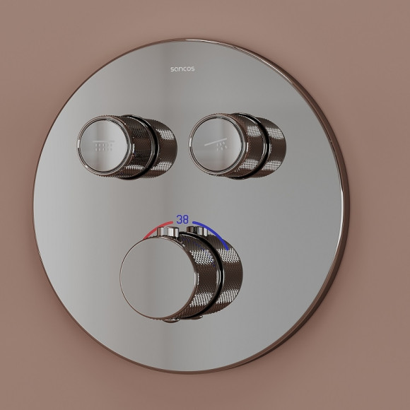 Душевая система Sancos Link SC3005CH с термостатом Хром