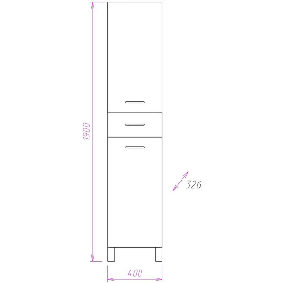 Шкаф пенал Onika Модерн 40.17 L 404009 с бельевой корзиной Белый Шкаф пенал Onika Модерн 40.17 L 404009 с бельевой корзиной Белый
