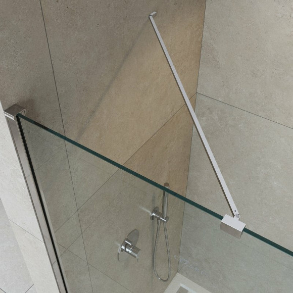 Душевая перегородка Cezares Liberta 80 LIBERTA-L-1-TB-80-GR-Cr профиль Хром стекло серое