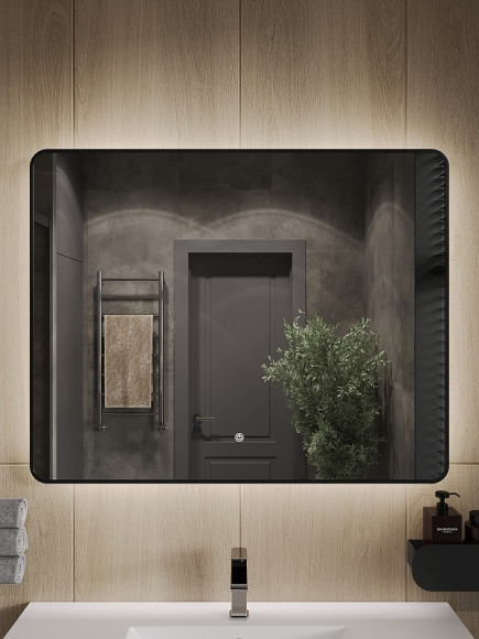 Зеркало Orange Black 100 BL-100ZE с подсветкой с сенсорным выключателем Зеркало Orange Black 100 BL-100ZE с подсветкой с сенсорным выключателем