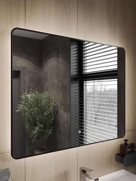 Зеркало Orange Black 100 BL-100ZE с подсветкой с сенсорным выключателем Зеркало Orange Black 100 BL-100ZE с подсветкой с сенсорным выключателем