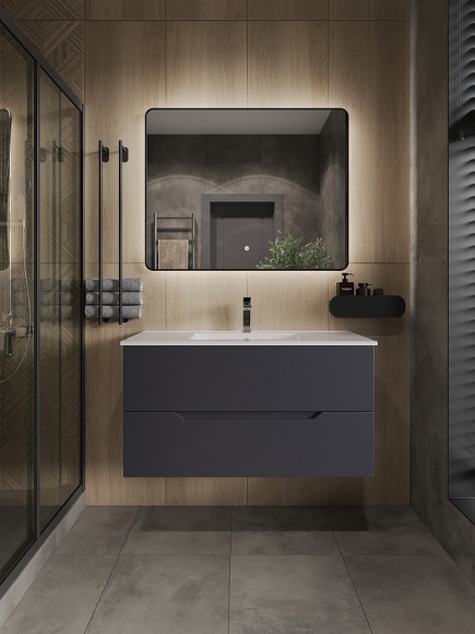 Зеркало Orange Black 100 BL-100ZE с подсветкой с сенсорным выключателем Зеркало Orange Black 100 BL-100ZE с подсветкой с сенсорным выключателем