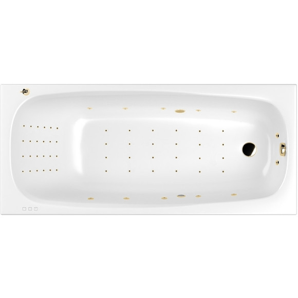 Акриловая ванна Whitecross Layla Slim 180x80 0122.180080.100.NANO.GL с гидромассажем