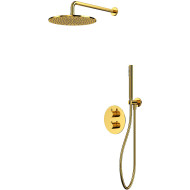 Душевая система Whitecross Y gold YSET08GL с термостатом Золото