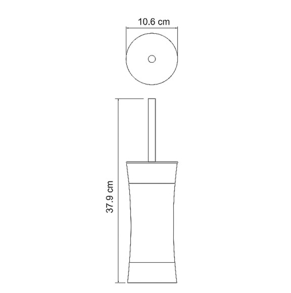 Ершик для унитаза WasserKRAFT Wern K-7527 Нержавеющая сталь Черный матовый Ершик для унитаза WasserKRAFT Wern K-7527 Нержавеющая сталь Черный матовый