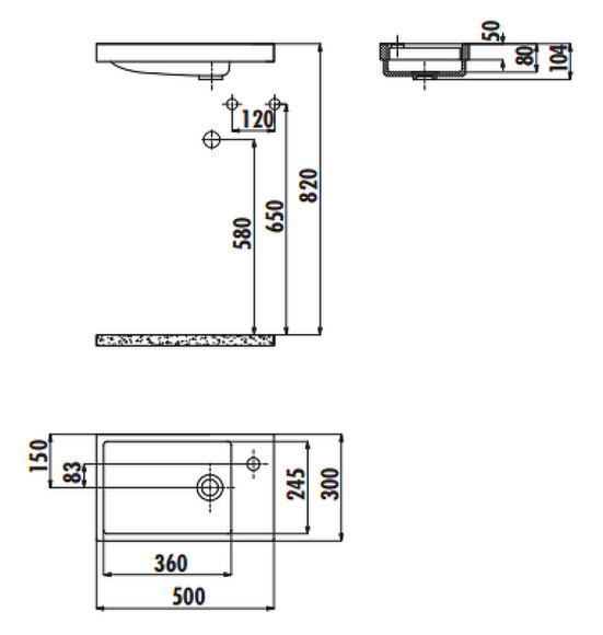 Раковина Creavit Elmas 50 TP026-00CB00E-0000 Белая
