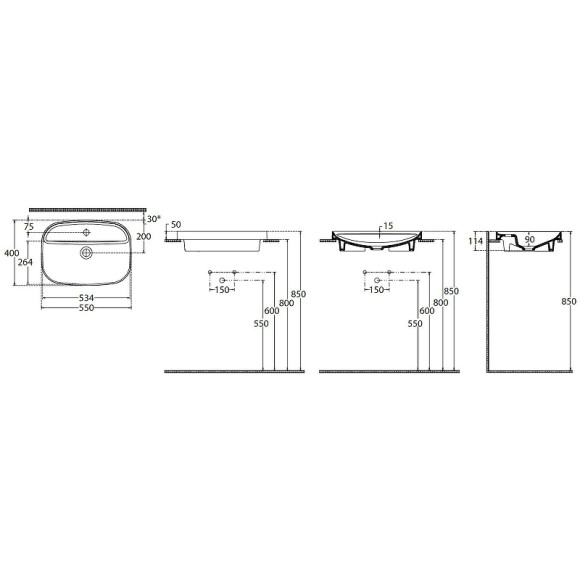 Раковина Allen Brau Fantasy Sphere 55 4.11034.21 Белая матовая Раковина Allen Brau Fantasy Sphere 55 4.11034.21 Белая матовая