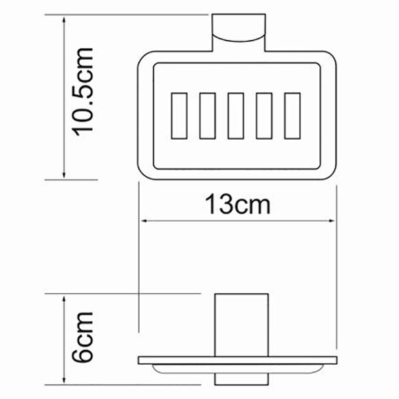 Мыльница WasserKRAFT Leine K-5069 Хром Мыльница WasserKRAFT Leine K-5069 Хром
