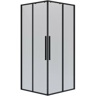 Душевой уголок Niagara Nova 80х80 NG-6822-34BLACK профиль Черный матовый стекло прозрачное