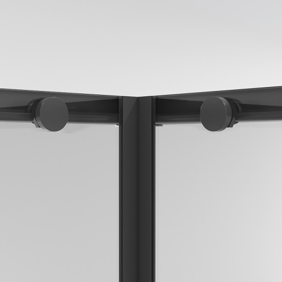 Душевой уголок Niagara Nova 80х80 NG-6822-34BLACK профиль Черный матовый стекло прозрачное Душевой уголок Niagara Nova 80х80 NG-6822-34BLACK профиль Черный матовый стекло прозрачное