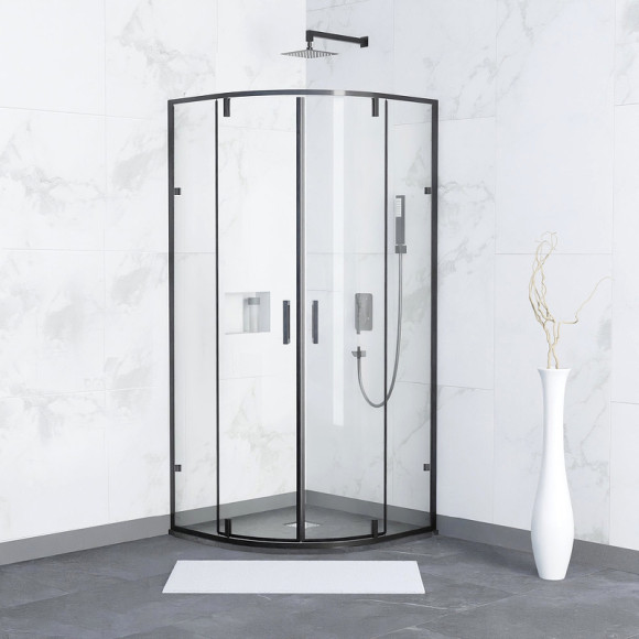 Душевой уголок RGW Classic CL-55B 80x80 72095588-14 профиль Черный стекло прозрачное