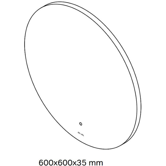 Зеркало AM.PM X-Joy 60 M85MOX40601S с подсветкой с ИК-сенсорным выключателем