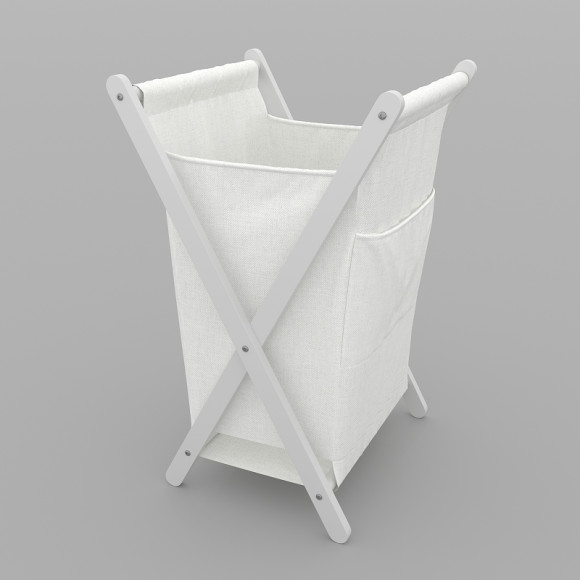 Корзина для белья WasserKRAFT Nau WB-773-L Белая Корзина для белья WasserKRAFT Nau WB-773-L Белая