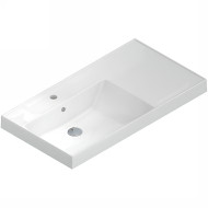 Раковина Kerama Marazzi Cubo 90 L CU.wb.90lh Белая глянцевая Раковина Kerama Marazzi Cubo 90 L CU.wb.90lh Белая глянцевая