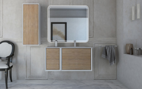 Тумба Cezares Bellagio 35 54719 подвесная Rovere tabacco