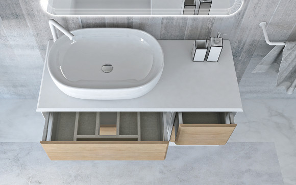 Тумба Cezares Bellagio 35 54719 подвесная Rovere tabacco