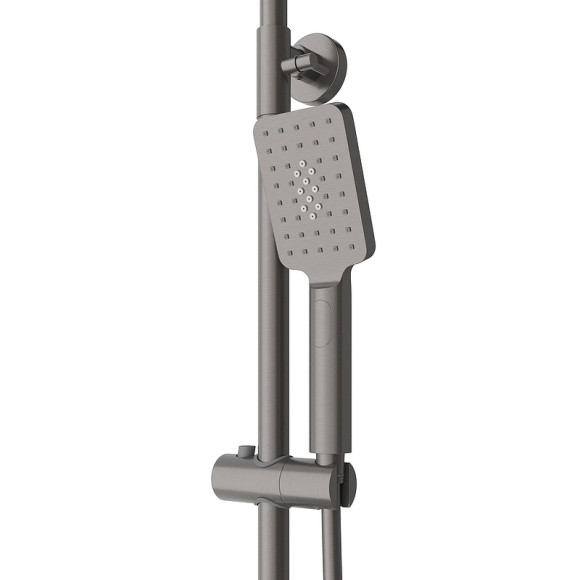 Душевая система Cezares Slider SLIDER-CD-GM Оружейная сталь