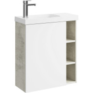 Корпус тумбы под раковину Aqwella Alba 60 L ALB0106LLS подвесной Камень натуральный Корпус тумбы под раковину Aqwella Alba 60 L ALB0106LLS подвесной Камень натуральный