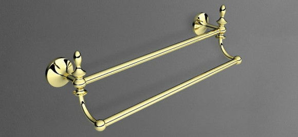 Полотенцедержатель Art&Max Bohemia AM-E-4248-Do двойной Золото
