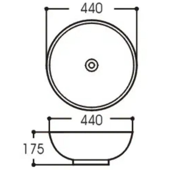 Раковина-чаша Aquatek 44 AQ5354-00 Белая Раковина-чаша Aquatek 44 AQ5354-00 Белая