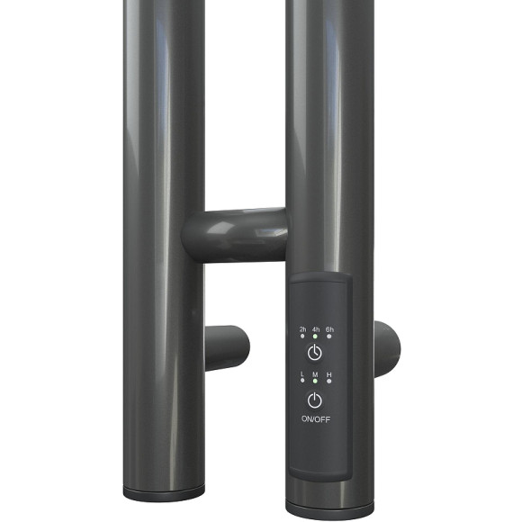 Электрический полотенцесушитель Point Деметра PN12812GB П3 80x1200 диммер справа Графит блеск Электрический полотенцесушитель Point Деметра PN12812GB П3 80x1200 диммер справа Графит блеск