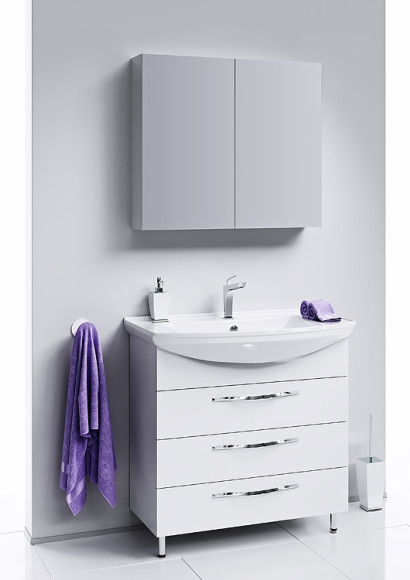 Тумба под раковину Aqwella Аллегро 105 Agr.01.10/3 Белая Тумба под раковину Aqwella Аллегро 105 Agr.01.10/3 Белая