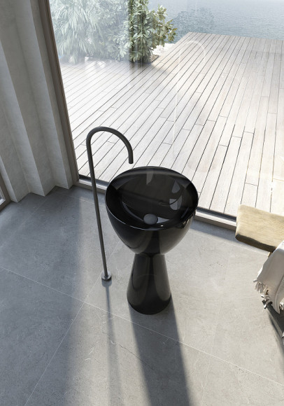 Раковина Abber Kristall 45 AT2703Onyx Черная