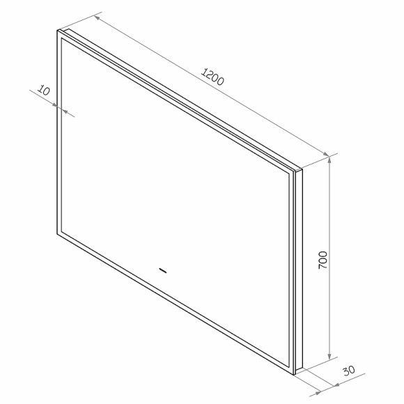 Зеркало Континент Amer 1200х700 ЗЛП1524 с подсветкой Черное с бесконтактным выключателем Зеркало Континент Amer 1200х700 ЗЛП1524 с подсветкой Черное с бесконтактным выключателем