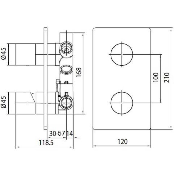 Смеситель для душа Bossini Oki New Z00004.030 Хром Смеситель для душа Bossini Oki New Z00004.030 Хром