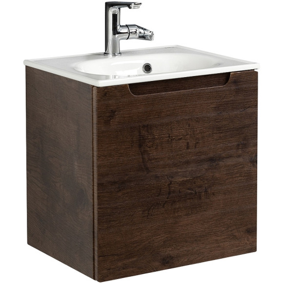 Тумба под раковину BelBagno Etna 50 R ETNA-500-1A-SO-RW-P-R подвесная Rovere Moro